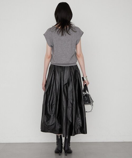 LOUNGEDRESS(ラウンジドレス)の「バレルレッグスカート 秋服(スカート・レディース・ブラック/ベージュ・FREE)」の8枚目の写真