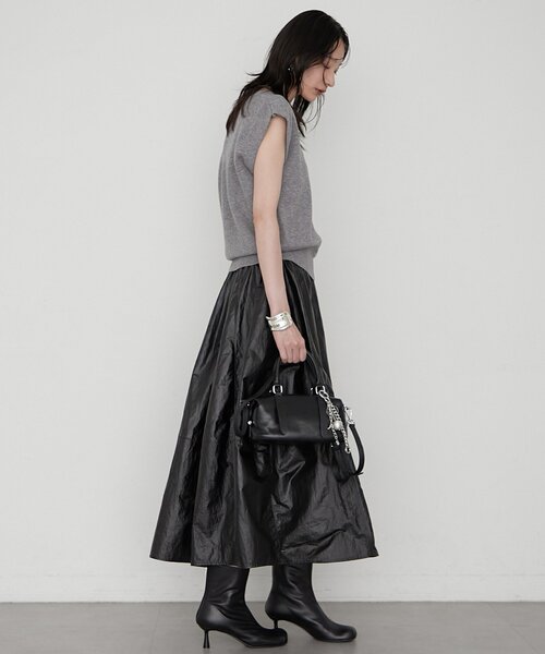 LOUNGEDRESS(ラウンジドレス)の「バレルレッグスカート 秋服(スカート・レディース・ブラック/ベージュ・FREE)」の9枚目の写真