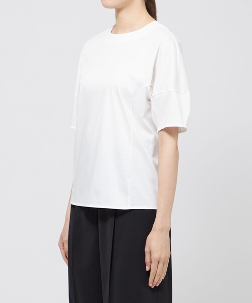EPOCA(エポカ)の「フォルムTシャツ(Tシャツ/カットソー・レディース・ホワイト/チャコールグレー・40)」の6枚目の写真