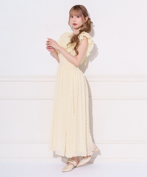 apres jour（アプレジュール）の「ドットフリルデザインワンピース（ワンピース・レディース・オフホワイト/ラベンダー/ライトイエロー/ライトブルー・SMALL/MEDIUM/X-LARGE）」の22枚目の写真