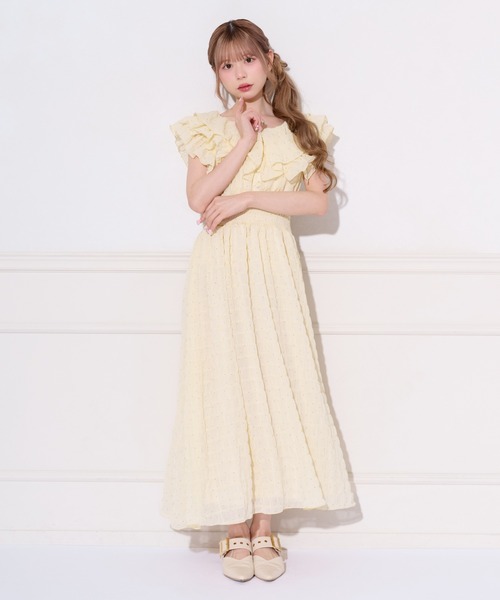 apres jour（アプレジュール）の「ドットフリルデザインワンピース（ワンピース・レディース・オフホワイト/ラベンダー/ライトイエロー/ライトブルー・SMALL/MEDIUM/X-LARGE）」の20枚目の写真