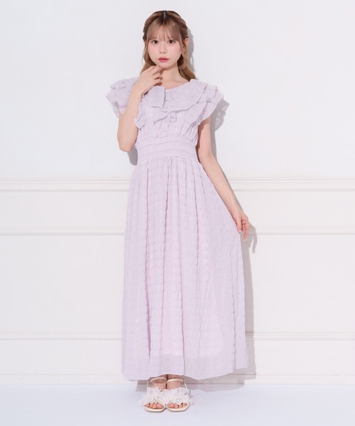 apres jour（アプレジュール）の「ドットフリルデザインワンピース（ワンピース・レディース・オフホワイト/ラベンダー/ライトイエロー/ライトブルー・SMALL/MEDIUM/X-LARGE）」の15枚目の写真