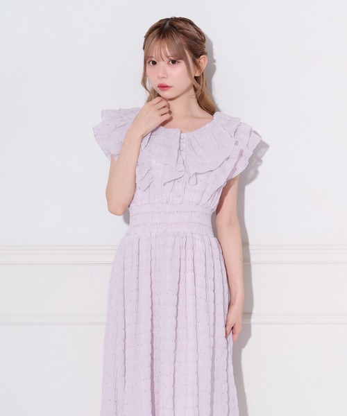 apres jour（アプレジュール）の「ドットフリルデザインワンピース（ワンピース・レディース・オフホワイト/ラベンダー/ライトイエロー/ライトブルー・SMALL/MEDIUM/X-LARGE）」の11枚目の写真