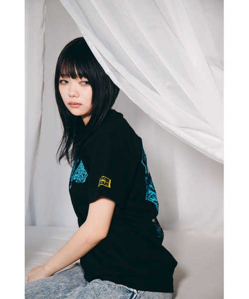 ハードコアチョコレート(ハードコアチョコレート)の「恐怖新聞(チャンピオンブルー)2026リデザイン版(Tシャツ/カットソー・メンズ・ブラック・LARGE/XX-LARGE/X-LARGE)」の3枚目の写真