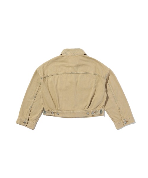 Levi's(リーバイス)の「Levi's/リーバイス ルーズ クロップド トラッカージャケット(デニムジャケット・レディース・ベージュ・M/XS/S)」の5枚目の写真