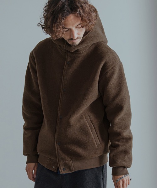 Magine(マージン)の「mj11744-Sliver Knit Snap Hooded Parka パーカー(MGN-263-018)(その他アウター・メンズ・ブラック/ブラウン/ワイン・44/46/48)」の6枚目の写真