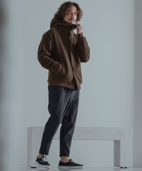 Magine(マージン)の「mj11744-Sliver Knit Snap Hooded Parka パーカー(MGN-263-018)(その他アウター・メンズ・ブラック/ブラウン/ワイン・44/46/48)」の7枚目の写真