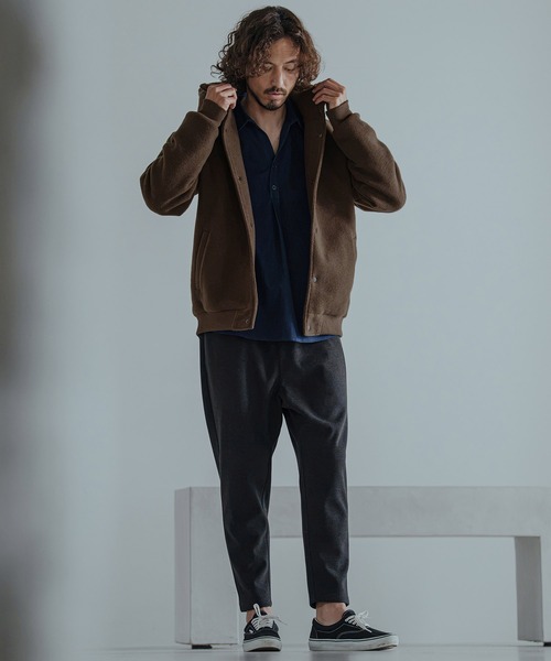 Magine(マージン)の「mj11744-Sliver Knit Snap Hooded Parka パーカー(MGN-263-018)(その他アウター・メンズ・ブラック/ブラウン/ワイン・44/46/48)」の9枚目の写真