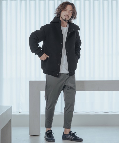 Magine(マージン)の「mj11744-Sliver Knit Snap Hooded Parka パーカー(MGN-263-018)(その他アウター・メンズ・ブラック/ブラウン/ワイン・44/46/48)」の13枚目の写真