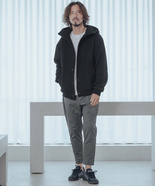 Magine(マージン)の「mj11744-Sliver Knit Snap Hooded Parka パーカー(MGN-263-018)(その他アウター・メンズ・ブラック/ブラウン/ワイン・44/46/48)」の14枚目の写真