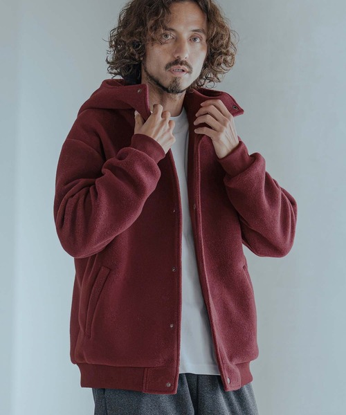 Magine(マージン)の「mj11744-Sliver Knit Snap Hooded Parka パーカー(MGN-263-018)(その他アウター・メンズ・ブラック/ブラウン/ワイン・44/46/48)」の16枚目の写真