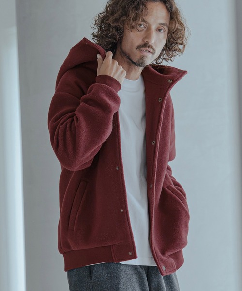 Magine(マージン)の「mj11744-Sliver Knit Snap Hooded Parka パーカー(MGN-263-018)(その他アウター・メンズ・ブラック/ブラウン/ワイン・44/46/48)」の17枚目の写真