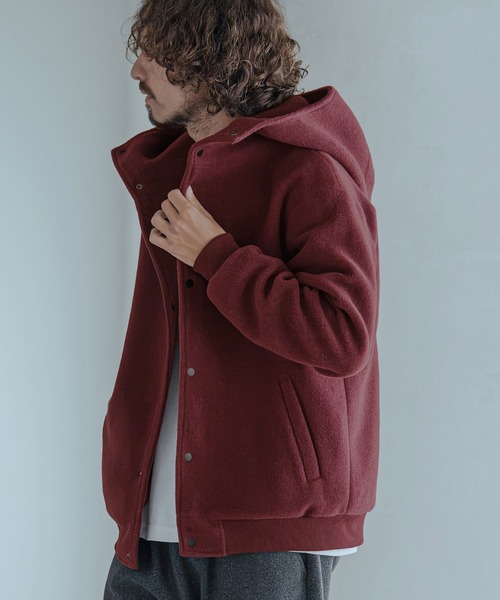 Magine(マージン)の「mj11744-Sliver Knit Snap Hooded Parka パーカー(MGN-263-018)(その他アウター・メンズ・ブラック/ブラウン/ワイン・44/46/48)」の18枚目の写真