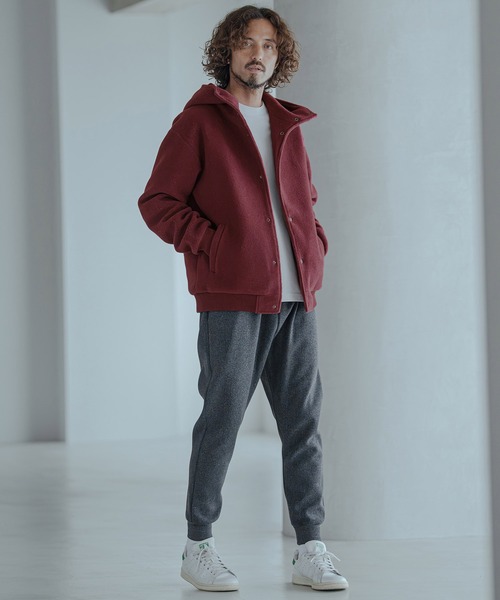 Magine(マージン)の「mj11744-Sliver Knit Snap Hooded Parka パーカー(MGN-263-018)(その他アウター・メンズ・ブラック/ブラウン/ワイン・44/46/48)」の19枚目の写真