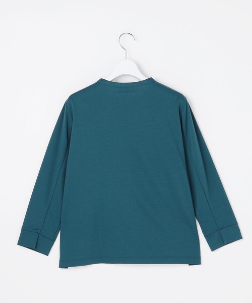 J.PRESS Ladies(J.プレス レディス)の「ドライポンチ ヘンリーネック カットソー(Tシャツ/カットソー・レディース・ピーコックグリーン系/ライトグレー系・SMALL)」の13枚目の写真