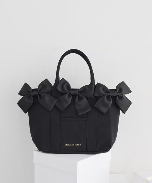 ボリュームリボン2Wayトートバッグ（トートバッグ）｜Maison de FLEUR 