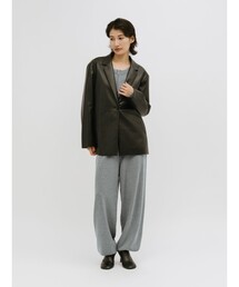 MIDIUMISOLID for Ladies カームニットパンツ
