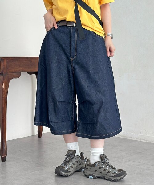 CPCM(シーピーシーエム)の「デニムクオーターパンツ(その他パンツ・メンズ・ネイビー/ブラック・FREE)」の7枚目の写真
