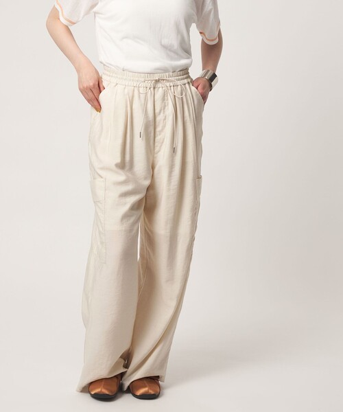 CITEN(シテン)の「<CITEN>サテンカーゴパンツ(カーゴパンツ・レディース・ナチュラル/ワイン・M/S)」の3枚目の写真