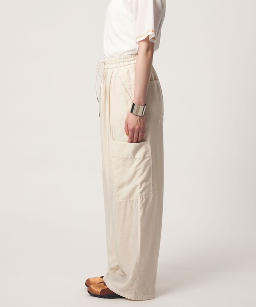 CITEN(シテン)の「<CITEN>サテンカーゴパンツ(カーゴパンツ・レディース・ナチュラル/ワイン・M/S)」の8枚目の写真