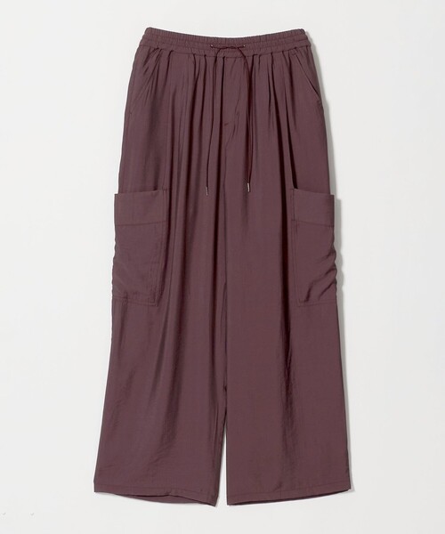 CITEN(シテン)の「<CITEN>サテンカーゴパンツ(カーゴパンツ・レディース・ナチュラル/ワイン・M/S)」の10枚目の写真