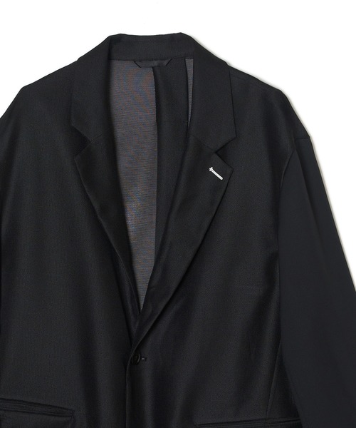 DISCOVERED（ディスカバード）の「TAILORED MESH JACKET（テーラードジャケット・メンズ・ネイビー系/ブラック・1/3）」の10枚目の写真