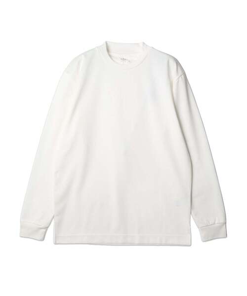 TRANSITION（トランジション）の「【TRANSITION】スーピマコットンポンチクルーネックロングスリーブTEE（Tシャツ/カットソー・メンズ・ホワイト系1/ブラック・3/4/2）」の2枚目の写真