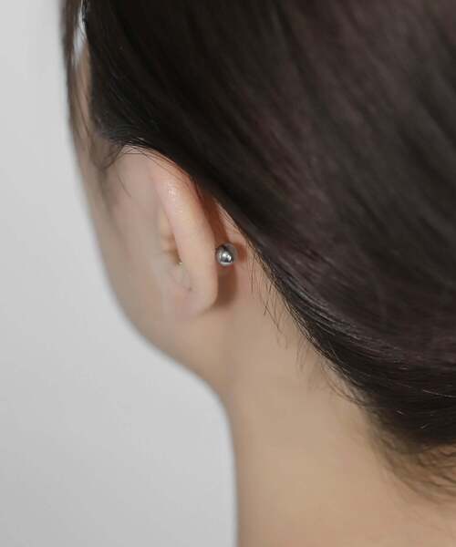 ANEMONE（アネモネ）の「【ステンレス】パール×スターナンコツピアス[2個セット]（ピアス（両耳用）・レディース・シルバー・FREE）」の7枚目の写真