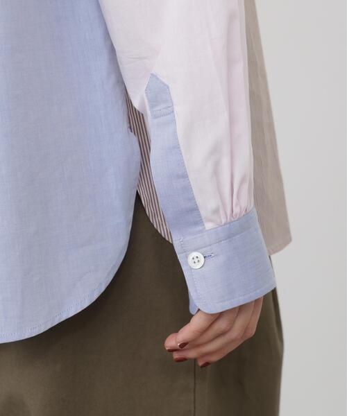 human woman(ヒューマンウーマン)の「◆【ウォッシャブル / 4カラー展開 / Good Price】ポプリンシャツ(シャツ/ブラウス・レディース・ボルドー/ホワイト系その他3/チャコールグレー/その他・MEDIUM)」の9枚目の写真