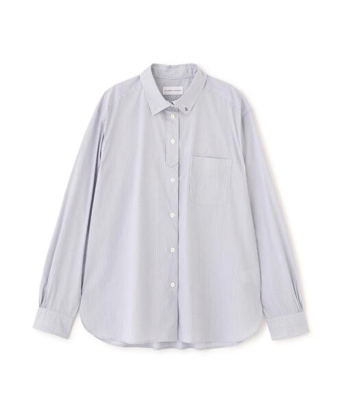 human woman(ヒューマンウーマン)の「◆【ウォッシャブル / 4カラー展開 / Good Price】ポプリンシャツ(シャツ/ブラウス・レディース・ボルドー/ホワイト系その他3/チャコールグレー/その他・MEDIUM)」の12枚目の写真