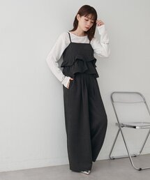 DISCOAT | 【WEB限定】ピーチスキンビスチェセットアップ(セットアップ)