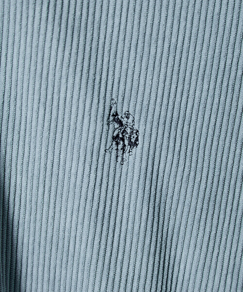 U.S. POLO ASSN.(ユーエスポロアッスン)の「U.S. POLO ASSN. × PUBLUX/ユーエスポロアッスン 別注 ワンポイント 刺繍 コーデュロイシャツ 限定展開(シャツ/ブラウス・メンズ・ベージュ/ネイビー/ブラウン/サックスブルー/チャコールグレー・SMALL/MEDIUM/LARGE)」の14枚目の写真
