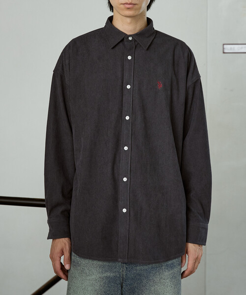 U.S. POLO ASSN.(ユーエスポロアッスン)の「U.S. POLO ASSN. × PUBLUX/ユーエスポロアッスン 別注 ワンポイント 刺繍 コーデュロイシャツ 限定展開(シャツ/ブラウス・メンズ・ベージュ/ネイビー/ブラウン/サックスブルー/チャコールグレー・SMALL/MEDIUM/LARGE)」の15枚目の写真