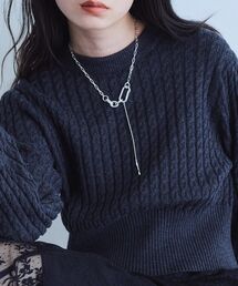 Soierie | soierie|Raw edge clip necklace(ネックレス)