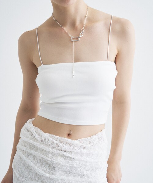 Soierie(ソワリー)の「soierie|Raw edge clip necklace(ネックレス・レディース・シルバー・00)」の4枚目の写真