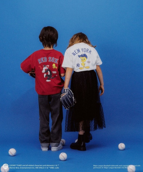 GLOBAL WORK(グローバルワーク)の「LOONEY TUNES×MLB 半袖TEE/1051892(Tシャツ/カットソー・キッズ・チャコールグレー/レッド/ブラウン/その他2/その他3/その他1・140cm/150cm/160cm/130cm)」の18枚目の写真