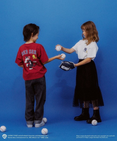 GLOBAL WORK(グローバルワーク)の「LOONEY TUNES×MLB 半袖TEE/1051892(Tシャツ/カットソー・キッズ・チャコールグレー/レッド/ブラウン/その他2/その他3/その他1・140cm/150cm/160cm/130cm)」の19枚目の写真