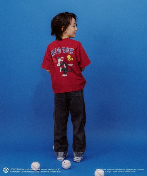 GLOBAL WORK(グローバルワーク)の「LOONEY TUNES×MLB 半袖TEE/1051892(Tシャツ/カットソー・キッズ・チャコールグレー/レッド/ブラウン/その他2/その他3/その他1・140cm/150cm/160cm/130cm)」の20枚目の写真