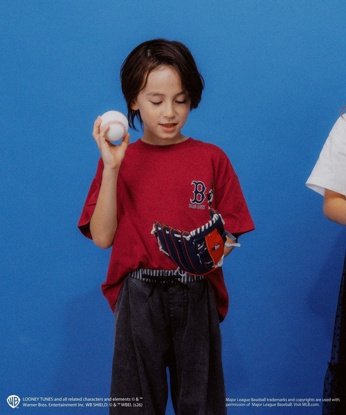 GLOBAL WORK(グローバルワーク)の「LOONEY TUNES×MLB 半袖TEE/1051892(Tシャツ/カットソー・キッズ・チャコールグレー/レッド/ブラウン/その他2/その他3/その他1・140cm/150cm/160cm/130cm)」の22枚目の写真