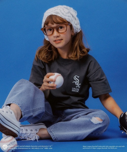 GLOBAL WORK(グローバルワーク)の「LOONEY TUNES×MLB 半袖TEE/1051892(Tシャツ/カットソー・キッズ・チャコールグレー/レッド/ブラウン/その他2/その他3/その他1・140cm/150cm/160cm/130cm)」の11枚目の写真