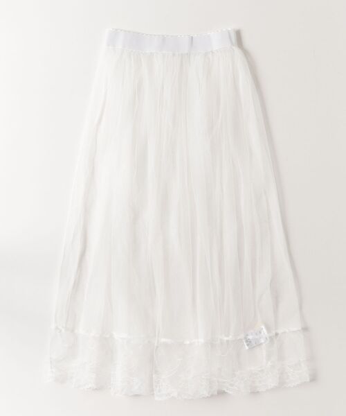 RiC(リック)の「SHEER LAYERED SKIRT(スカート・レディース・ブラック/ホワイト・FREE)」の9枚目の写真
