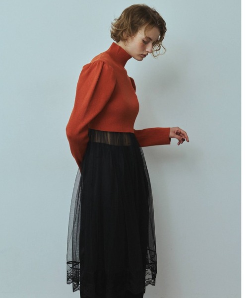 RiC(リック)の「SHEER LAYERED SKIRT(スカート・レディース・ブラック/ホワイト・FREE)」の10枚目の写真