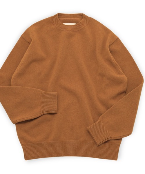 yoko sakamoto(ヨーコサカモト)の「【YOKO SAKAMOTO】 CREW NECK KNIT(ニット/セーター・メンズ・オレンジ・LARGE)」の1枚目の写真