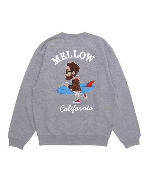 MELLOW（メロー）の「BIG Marvie SWEAT / イラスト刺繍 / ロゴ刺繍　スウェット（スウェット・メンズ・ブラック/グレー/ブラウン・M/L/XL）」の2枚目の写真