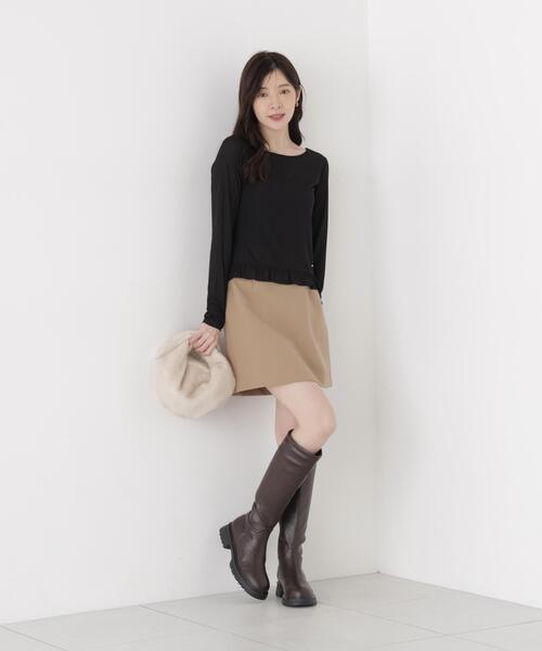 PROPORTION BODY DRESSING(プロポーションボディドレッシング)の「<a>前後2WAYロングスリーブカットソー / 1216260001(Tシャツ/カットソー・レディース・ホワイト/ブラック・FREE)」の6枚目の写真