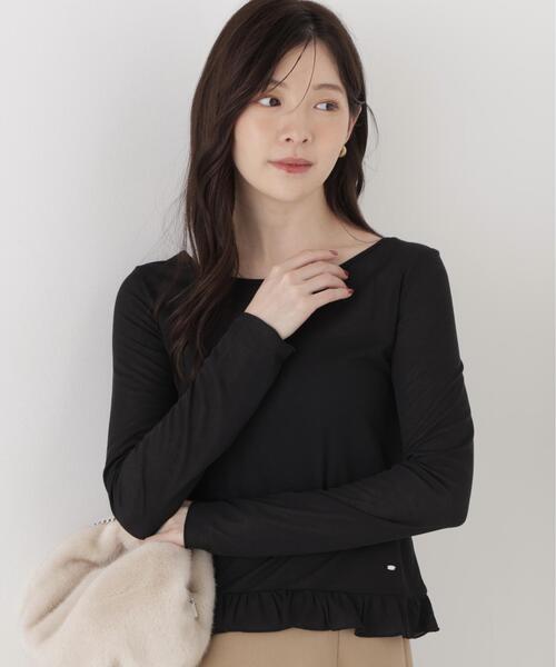 PROPORTION BODY DRESSING(プロポーションボディドレッシング)の「<a>前後2WAYロングスリーブカットソー / 1216260001(Tシャツ/カットソー・レディース・ホワイト/ブラック・FREE)」の7枚目の写真