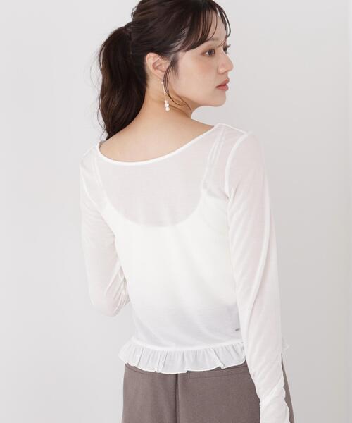 PROPORTION BODY DRESSING(プロポーションボディドレッシング)の「<a>前後2WAYロングスリーブカットソー / 1216260001(Tシャツ/カットソー・レディース・ホワイト/ブラック・FREE)」の10枚目の写真