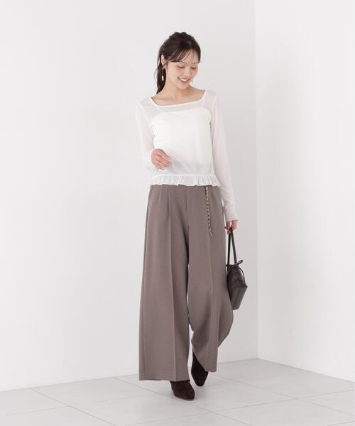 PROPORTION BODY DRESSING(プロポーションボディドレッシング)の「<a>前後2WAYロングスリーブカットソー / 1216260001(Tシャツ/カットソー・レディース・ホワイト/ブラック・FREE)」の14枚目の写真