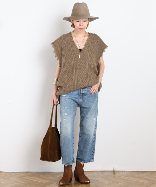 R13(アールサーティーン)の「*【R13/アールサーティーン】TAILORED DROP DENIM(デニムパンツ・レディース・ブルー・26/27/28)」の18枚目の写真