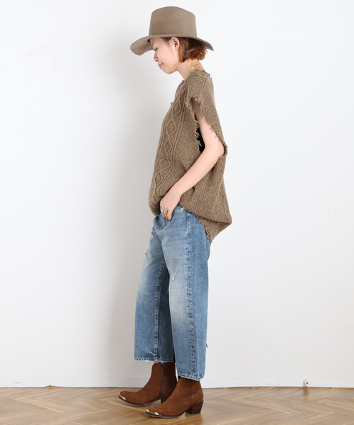 R13(アールサーティーン)の「*【R13/アールサーティーン】TAILORED DROP DENIM(デニムパンツ・レディース・ブルー・26/27/28)」の19枚目の写真